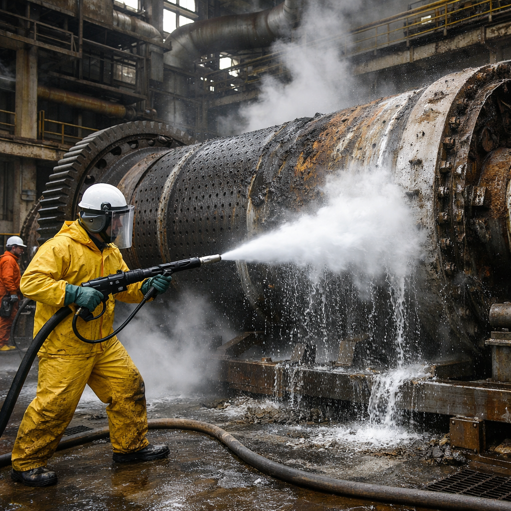 Hidrojateamento em usinas em Bauru