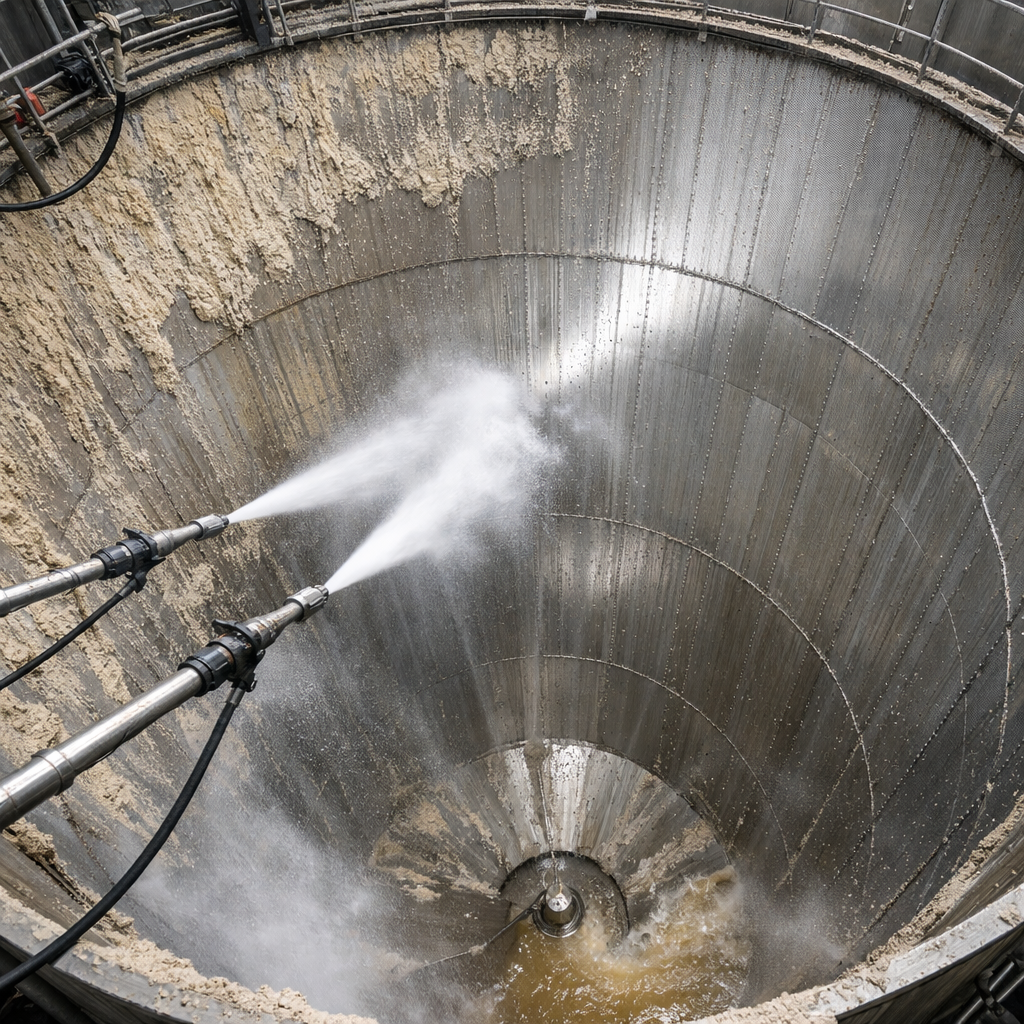 Limpeza de silos industriais em Bauru